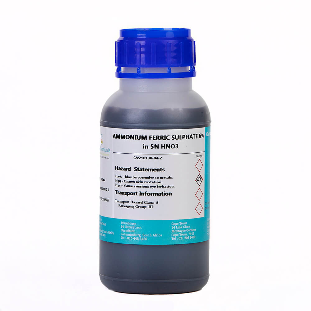 Ammonium Ferric Sulphate 6% in 5N HNO3